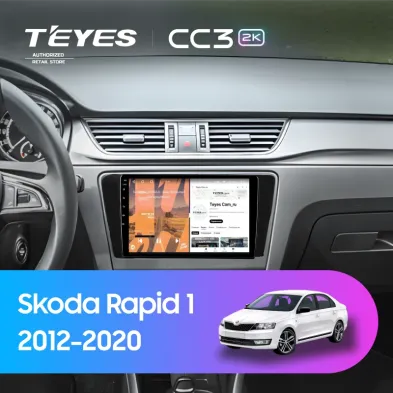 Штатная магнитола Teyes CC3 2K 4/64 Skoda Rapid 1 (2012-2020) F1