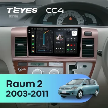 Штатная магнитола Teyes CC4 6/64 Toyota Raum 2 (2003-2011)