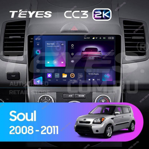 Штатная магнитола Teyes CC3 2K 4/32 Kia Soul 1 (2008-2014) — 