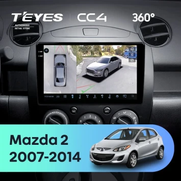 Штатная магнитола Teyes CC4 360 6/64 Mazda 2 DE (2007-2014)
