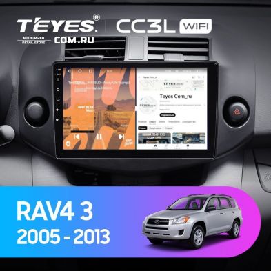 Штатная магнитола Teyes CC3L WiFi 2/32 Toyota RAV4 3 XA30 (2005-2013) F2 10"
