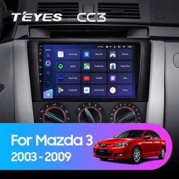 Штатная магнитола Teyes CC3 4/64 Mazda 3 1 BK (2003-2009)