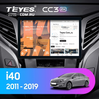Штатная магнитола Teyes CC3 2K 4/32 Hyundai i40 (2011-2019) (11&quot;)