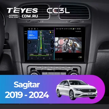 Штатная магнитола Teyes CC3L 4/32 Volkswagen Sagitar (2019-2024)
