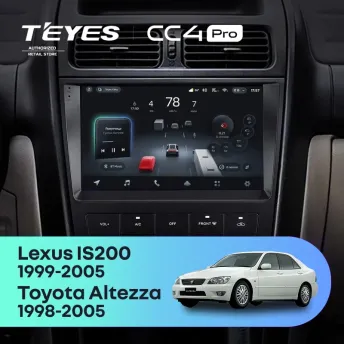 Штатная магнитола Teyes CC4 Pro 8/128 Toyota Altezza XE10 (1998-2005)