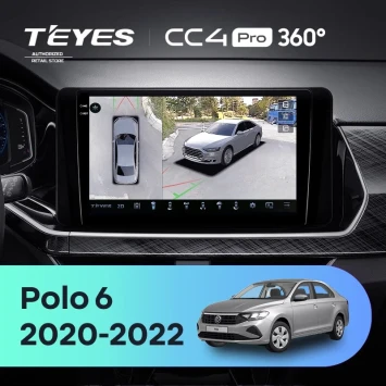 Штатная магнитола Teyes CC4 Pro 360 12/256 Volkswagen Polo 6 (2020-2022)
