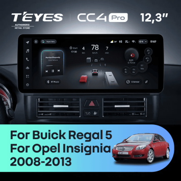 Штатная магнитола Teyes CC4 Pro 12.3" 12/256 Opel Insignia G09 ZG09 (2008-2013)