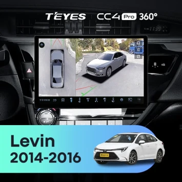 Штатная магнитола Teyes CC4 Pro 360 8/128 Toyota Levin 1 E180 (2014-2016) Тип-A (13")