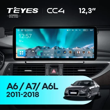 Штатная магнитола Teyes CC4 12.3" 8/128 Audi A7 4G (RMC System) (2011-2018)