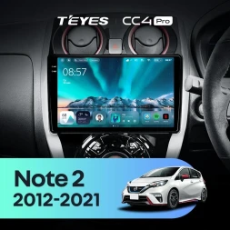 Штатная магнитола Teyes CC4 Pro 12/256 Nissan Note 2 E12 (2012-2021)