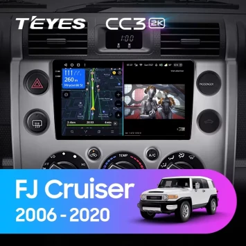 Штатная магнитола Teyes CC3 2K 4/64 Toyota FJ Cruiser J15 (2006-2020) F2