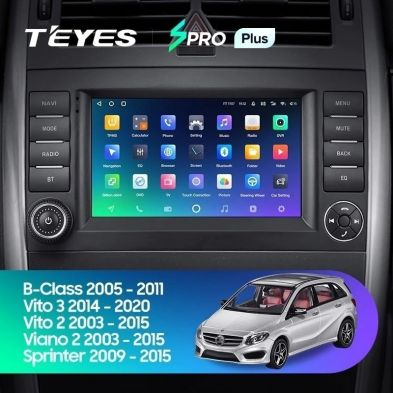 Штатная магнитола Teyes SPRO Plus 3/32 Mercedes-Benz Vito 3 W447 (2014-2020) 7&quot;