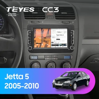 Штатная магнитола Teyes CC3 4/32 Volkswagen Jetta 5 (2005-2010) (с кнопками) 7"