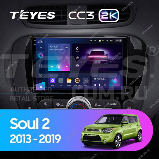 Штатная магнитола Teyes CC3 2K 4/32 Kia Soul 2 PS (2013-2019) F1 — 