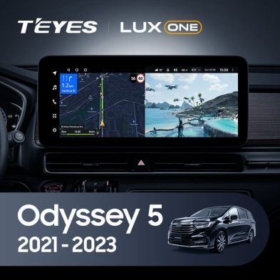 Штатная магнитола Teyes LUX ONE 360 6/128 Honda Odyssey 5 (2021-2023)