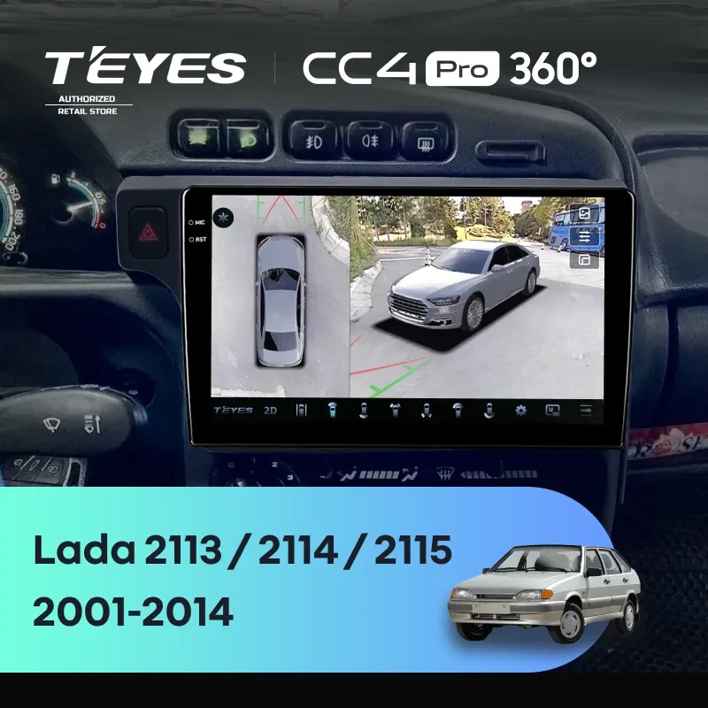Штатная магнитола Teyes CC4 Pro 360 12/256 Lada 2113 (2001-2014) F1
