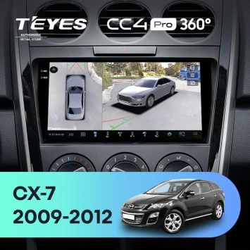 Штатная магнитола Teyes CC4 Pro 360 12/256 Mazda CX7 CX-7 CX 7 ER (2009-2012)