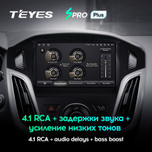 Штатная магнитола Teyes SPRO Plus 4/64 Ford Focus 3 (2011-2019)