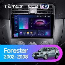 Штатная магнитола Teyes CC3 2K 360 6/128 Subaru Forester SG (2002-2008)