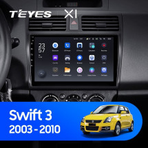 Штатная магнитола Teyes X1 4G 2/32 Suzuki Swift 3 (2003-2010)