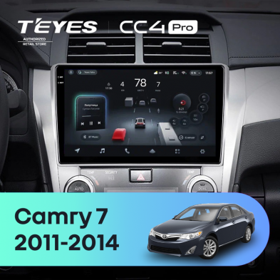 Штатная магнитола Teyes CC4 Pro 12/256 Toyota Camry 7 XV 50 55 (2011-2014)