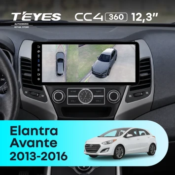 Штатная магнитола Teyes CC4 12.3" 360 8/128 Hyundai Avante (2013-2016) F2