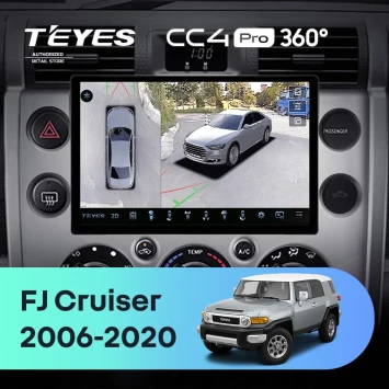 Штатная магнитола Teyes CC4 Pro 360 12/256 Toyota FJ Cruiser J15 (2006-2020) (11")
