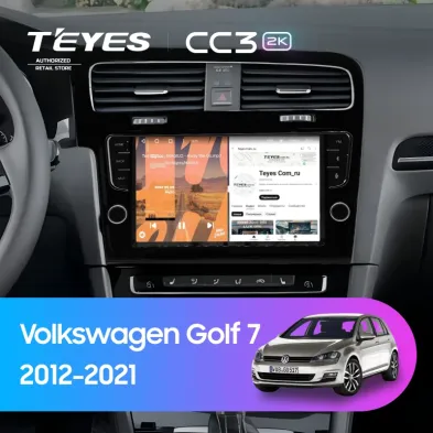 Штатная магнитола Teyes CC3 2K 4/64 Volkswagen Golf 7 (2012-2021) (с кнопками)