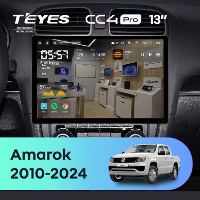 Штатная магнитола Teyes CC4 Pro 8/128 Volkswagen Amarok (2010-2024) (13&quot;)