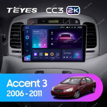 Штатная магнитола Teyes CC3 2K 4/32 Hyundai Accent 3 (2006-2011)