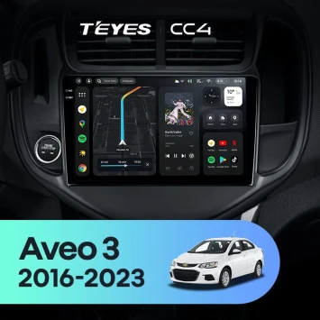 Штатная магнитола Teyes CC4 8/128 Chevrolet Aveo 3 (2016-2023)