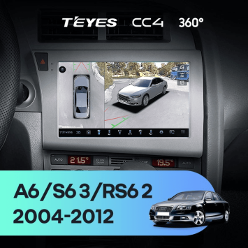 Штатная магнитола Teyes CC4 360 6/64 Audi RS6 2 (2007-2012)