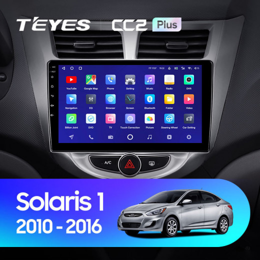 Штатная магнитола Teyes CC2L Plus 2/32 Hyundai Solaris 1 (2010-2016) — 