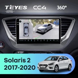 Штатная магнитола Teyes CC4 360 8/128 Hyundai Solaris 2 (2017-2020) F1 Тип-B