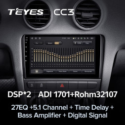 Штатная магнитола Teyes CC3 6/128 Audi A3 2 8P (2003-2013)