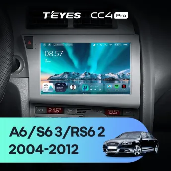 Штатная магнитола Teyes CC4 Pro 8/128 Audi RS6 2 (2007-2012)