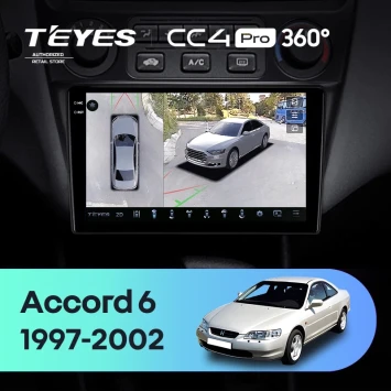 Штатная магнитола Teyes CC4 Pro 360 8/128 Honda Accord 6 (1997-2002)