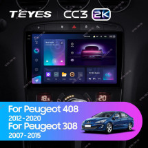 Штатная магнитола Teyes CC3 2K 360 6/128 Peugeot 308 (2007-2015)