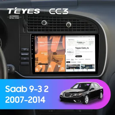 Штатная магнитола Teyes CC3 4/32 Saab 9-3 2 (2007-2014)