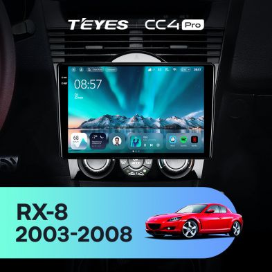 Штатная магнитола Teyes CC4 Pro 12/256 Mazda RX-8 SE (2003-2008)