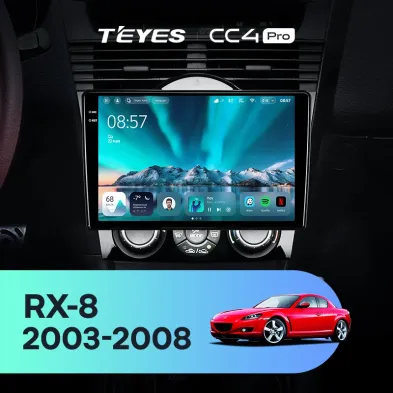 Штатная магнитола Teyes CC4 Pro 12/256 Mazda RX-8 SE (2003-2008)