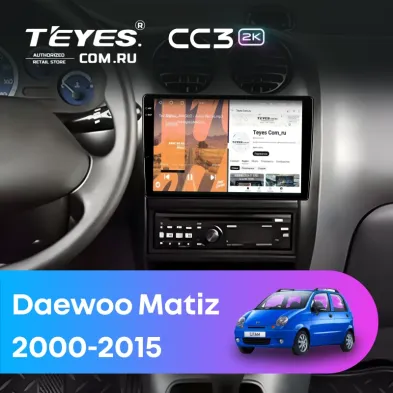 Штатная магнитола Teyes CC3 2K 6/128 Daewoo Matiz (2000-2015)