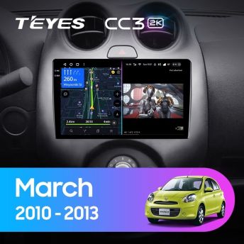Штатная магнитола Teyes CC3 2K 4/32 Nissan March K13 (2010-2013)