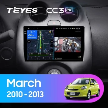 Штатная магнитола Teyes CC3 2K 4/32 Nissan March K13 (2010-2013)