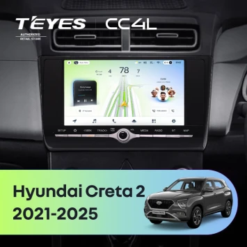 Штатная магнитола Teyes CC4L 6/64 с DTS Hyundai Creta 2 (2021-2022) с кнопками