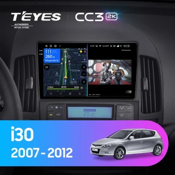 Штатная магнитола Teyes CC3 2K 6/128 Hyundai i30 1 FD (2007-2012) F1
