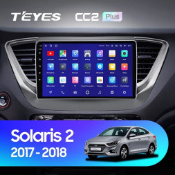 Штатная магнитола Teyes CC2L Plus 2/32 Hyundai Solaris 2 (2017-2018) Тип-A