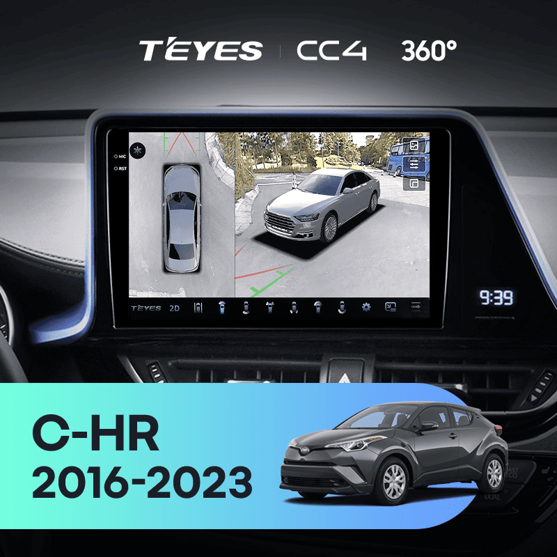 Штатная магнитола Teyes CC4 360 8/128 Toyota C-HR 1 (2016-2023) F2