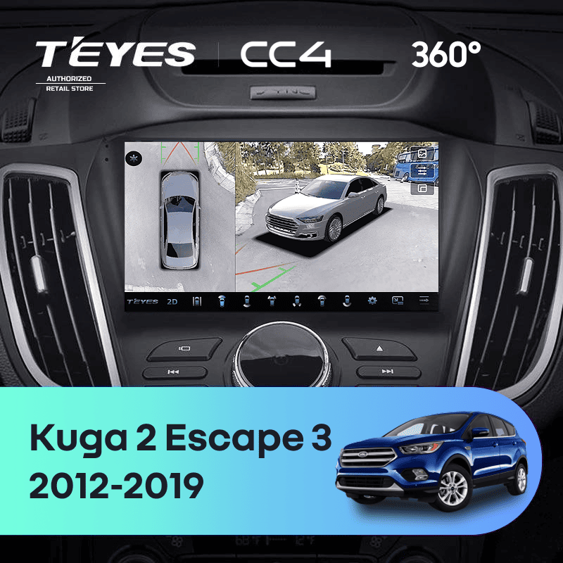 Штатная магнитола Teyes CC4 360 8/128 Ford Escape 3 (2012-2019) Тип-B