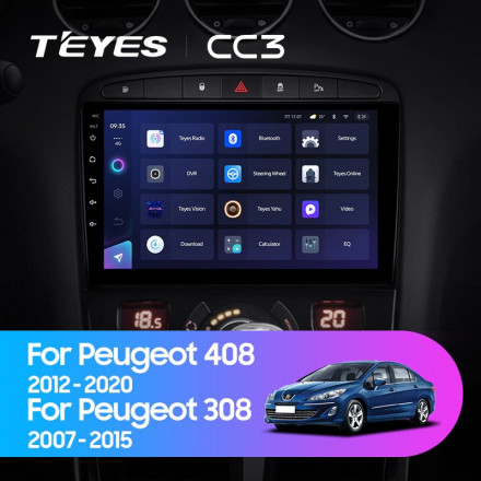 Штатная магнитола Teyes CC3 4/32 Peugeot 308 (2007-2015)